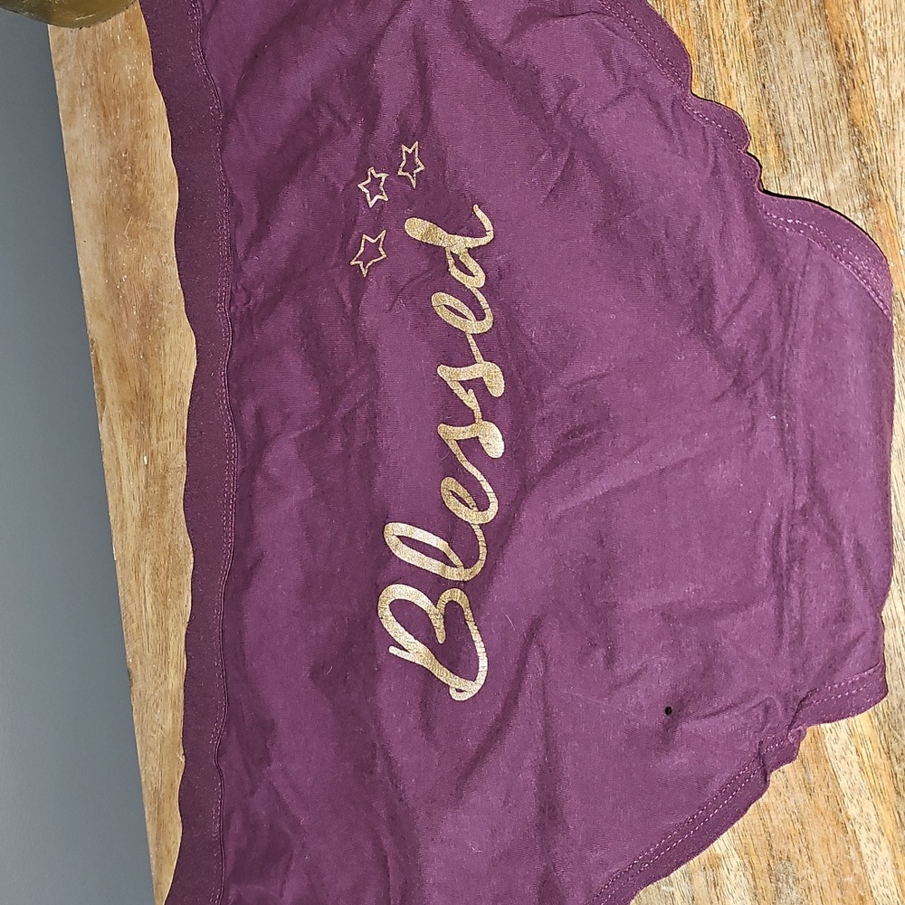 Ashley Stewart Purple Blessed Women's Panties Underwear 26/28
